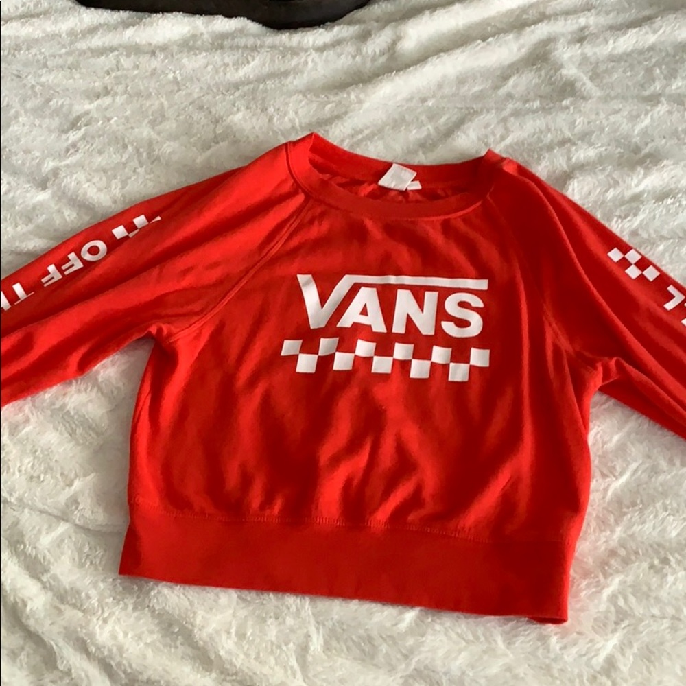 Vans long sleeve crop top